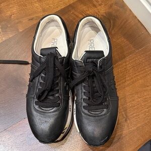 Premiata Black and White Men's Sneakers